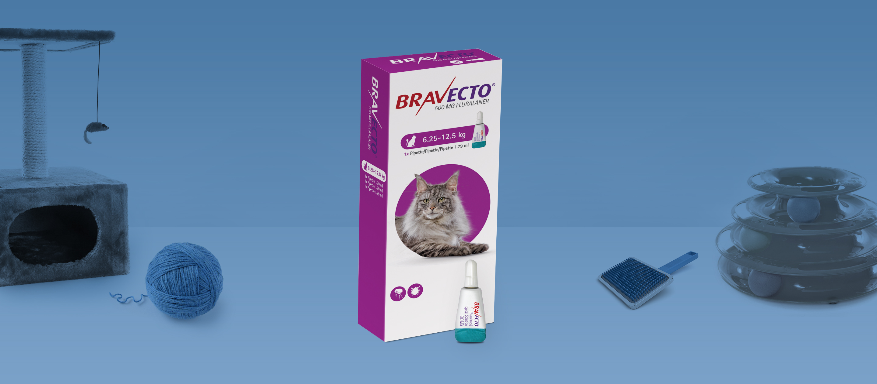 Bravecto Spot On For Cats 6.25 - 12.5 kg